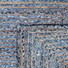 image:imageSAFAVIEH Area Rug 8x10  Cape Cod Collection  Large  Beige amp Multi Handmade Jute amp Cotton Woven Braided Design CAP202BBlueNatural