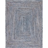 image:imageSAFAVIEH Area Rug 8x10  Cape Cod Collection  Large  Beige amp Multi Handmade Jute amp Cotton Woven Braided Design CAP202BBlueNatural