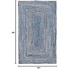 image:imageSAFAVIEH Area Rug 8x10  Cape Cod Collection  Large  Beige amp Multi Handmade Jute amp Cotton Woven Braided Design CAP202BBlueNatural