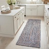 image:imageSAFAVIEH Area Rug 8x10  Cape Cod Collection  Large  Beige amp Multi Handmade Jute amp Cotton Woven Braided Design CAP202BBlueNatural