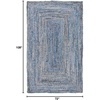 image:imageSAFAVIEH Area Rug 8x10  Cape Cod Collection  Large  Beige amp Multi Handmade Jute amp Cotton Woven Braided Design CAP202BBlueNatural