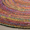image:imageSAFAVIEH Area Rug 8x10  Cape Cod Collection  Large  Beige amp Multi Handmade Jute amp Cotton Woven Braided Design CAP202BRedMulti