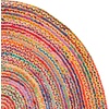 image:imageSAFAVIEH Area Rug 8x10  Cape Cod Collection  Large  Beige amp Multi Handmade Jute amp Cotton Woven Braided Design CAP202BRedMulti