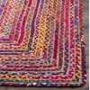 image:imageSAFAVIEH Area Rug 8x10  Cape Cod Collection  Large  Beige amp Multi Handmade Jute amp Cotton Woven Braided Design CAP202BRedMulti