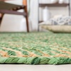 image:imageSAFAVIEH Area Rug 8x10  Cape Cod Collection  Large  Blue amp Natural Handmade Jute amp Cotton Boho Braided Design Ideal for Living Room Bedroom Office Dining Space CAP203MGreenNatural