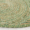 image:imageSAFAVIEH Area Rug 8x10  Cape Cod Collection  Large  Blue amp Natural Handmade Jute amp Cotton Boho Braided Design Ideal for Living Room Bedroom Office Dining Space CAP203MGreenNatural