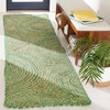 image:imageSAFAVIEH Area Rug 8x10  Cape Cod Collection  Large  Blue amp Natural Handmade Jute amp Cotton Boho Braided Design Ideal for Living Room Bedroom Office Dining Space CAP203MGreenNatural