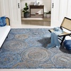 image:imageSAFAVIEH Area Rug 8x10  Cape Cod Collection  Large  Blue amp Natural Handmade Jute amp Cotton Boho Braided Design Ideal for Living Room Bedroom Office Dining Space CAP203MBlueNatural