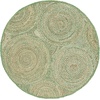 image:imageSAFAVIEH Area Rug 8x10  Cape Cod Collection  Large  Blue amp Natural Handmade Jute amp Cotton Boho Braided Design Ideal for Living Room Bedroom Office Dining Space CAP203MGreenNatural