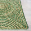 image:imageSAFAVIEH Area Rug 8x10  Cape Cod Collection  Large  Blue amp Natural Handmade Jute amp Cotton Boho Braided Design Ideal for Living Room Bedroom Office Dining Space CAP203MGreenNatural