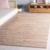 image:imageSAFAVIEH Area Rug 8x10  Cape Cod Collection  Large  Natural amp Ivory Geometric Design Ideal for Living Room Bedroom Office Dining Space CAP151ANaturalRust