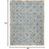 image:imageSAFAVIEH Area Rug 8x10  Cape Cod Collection  Large  Natural amp Red Handmade Flat Weave Braided Jute amp Denim Ideal for Living Room Bedroom Office Dining Space CAP354BNaturalBlue