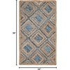 image:imageSAFAVIEH Area Rug 8x10  Cape Cod Collection  Large  Natural amp Red Handmade Flat Weave Braided Jute amp Denim Ideal for Living Room Bedroom Office Dining Space CAP354BNaturalBlue