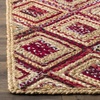 image:imageSAFAVIEH Area Rug 8x10  Cape Cod Collection  Large  Natural amp Red Handmade Flat Weave Braided Jute amp Denim Ideal for Living Room Bedroom Office Dining Space CAP354BNaturalRed