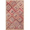 image:imageSAFAVIEH Area Rug 8x10  Cape Cod Collection  Large  Natural amp Red Handmade Flat Weave Braided Jute amp Denim Ideal for Living Room Bedroom Office Dining Space CAP354BNaturalRed