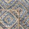 image:imageSAFAVIEH Area Rug 8x10  Cape Cod Collection  Large  Natural amp Red Handmade Flat Weave Braided Jute amp Denim Ideal for Living Room Bedroom Office Dining Space CAP354BNaturalBlue