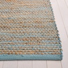 image:imageSAFAVIEH Area Rug 8x10  Cape Cod Collection  Large  Yellow amp Natural Handmade Jute amp Cotton Ideal for Living Room Bedroom Dining Space CAP236CBlueNatural
