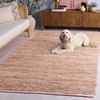 image:imageSAFAVIEH Area Rug 8x10  Cape Cod Collection  Large  Yellow amp Natural Handmade Jute amp Cotton Ideal for Living Room Bedroom Dining Space CAP236CPinkNatural