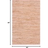 image:imageSAFAVIEH Area Rug 8x10  Cape Cod Collection  Large  Yellow amp Natural Handmade Jute amp Cotton Ideal for Living Room Bedroom Dining Space CAP236CPinkNatural