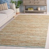 image:imageSAFAVIEH Area Rug 8x10  Cape Cod Collection  Large  Yellow amp Natural Handmade Jute amp Cotton Ideal for Living Room Bedroom Dining Space CAP236CTurquoiseNatural