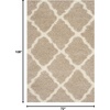 image:imageSAFAVIEH Area Rug 8x10  Dallas Shag Collection  Large  Beige amp Ivory Trellis Pattern NonShedding amp Easy Cleaning Plush Thick Pile Ideal for Living Room Bedroom Dining Space SGD257DBeigeIvory