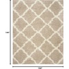 image:imageSAFAVIEH Area Rug 8x10  Dallas Shag Collection  Large  Beige amp Ivory Trellis Pattern NonShedding amp Easy Cleaning Plush Thick Pile Ideal for Living Room Bedroom Dining Space SGD257DBeigeIvory