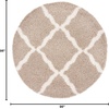 image:imageSAFAVIEH Area Rug 8x10  Dallas Shag Collection  Large  Beige amp Ivory Trellis Pattern NonShedding amp Easy Cleaning Plush Thick Pile Ideal for Living Room Bedroom Dining Space SGD257DBeigeIvory