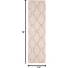 image:imageSAFAVIEH Area Rug 8x10  Dallas Shag Collection  Large  Beige amp Ivory Trellis Pattern NonShedding amp Easy Cleaning Plush Thick Pile Ideal for Living Room Bedroom Dining Space SGD257DIvoryLight Pink
