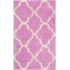image:imageSAFAVIEH Area Rug 8x10  Dallas Shag Collection  Large  Beige amp Ivory Trellis Pattern NonShedding amp Easy Cleaning Plush Thick Pile Ideal for Living Room Bedroom Dining Space SGD257DPinkIvory