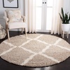 image:imageSAFAVIEH Area Rug 8x10  Dallas Shag Collection  Large  Beige amp Ivory Trellis Pattern NonShedding amp Easy Cleaning Plush Thick Pile Ideal for Living Room Bedroom Dining Space SGD257DBeigeIvory