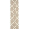 image:imageSAFAVIEH Area Rug 8x10  Dallas Shag Collection  Large  Beige amp Ivory Trellis Pattern NonShedding amp Easy Cleaning Plush Thick Pile Ideal for Living Room Bedroom Dining Space SGD257DBeigeIvory
