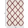 image:imageSAFAVIEH Area Rug 8x10  Dallas Shag Collection  Large  Beige amp Ivory Trellis Pattern NonShedding amp Easy Cleaning Plush Thick Pile Ideal for Living Room Bedroom Dining Space SGD257DIvoryRed