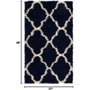 image:imageSAFAVIEH Area Rug 8x10  Dallas Shag Collection  Large  Beige amp Ivory Trellis Pattern NonShedding amp Easy Cleaning Plush Thick Pile Ideal for Living Room Bedroom Dining Space SGD257DNavyIvory