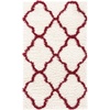 image:imageSAFAVIEH Area Rug 8x10  Dallas Shag Collection  Large  Beige amp Ivory Trellis Pattern NonShedding amp Easy Cleaning Plush Thick Pile Ideal for Living Room Bedroom Dining Space SGD257DIvoryRed