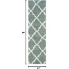 image:imageSAFAVIEH Area Rug 8x10  Dallas Shag Collection  Large  Beige amp Ivory Trellis Pattern NonShedding amp Easy Cleaning Plush Thick Pile Ideal for Living Room Bedroom Dining Space SGD257DSeafoamIvory