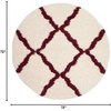 image:imageSAFAVIEH Area Rug 8x10  Dallas Shag Collection  Large  Beige amp Ivory Trellis Pattern NonShedding amp Easy Cleaning Plush Thick Pile Ideal for Living Room Bedroom Dining Space SGD257DIvoryRed