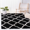 image:imageSAFAVIEH Area Rug 8x10  Dallas Shag Collection  Large  Beige amp Ivory Trellis Pattern NonShedding amp Easy Cleaning Plush Thick Pile Ideal for Living Room Bedroom Dining Space SGD257DBlackIvory