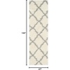 image:imageSAFAVIEH Area Rug 8x10  Dallas Shag Collection  Large  Beige amp Ivory Trellis Pattern NonShedding amp Easy Cleaning Plush Thick Pile Ideal for Living Room Bedroom Dining Space SGD257DIvoryGrey