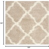 image:imageSAFAVIEH Area Rug 8x10  Dallas Shag Collection  Large  Beige amp Ivory Trellis Pattern NonShedding amp Easy Cleaning Plush Thick Pile Ideal for Living Room Bedroom Dining Space SGD257DBeigeIvory