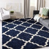 image:imageSAFAVIEH Area Rug 8x10  Dallas Shag Collection  Large  Beige amp Ivory Trellis Pattern NonShedding amp Easy Cleaning Plush Thick Pile Ideal for Living Room Bedroom Dining Space SGD257DNavyIvory