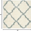 image:imageSAFAVIEH Area Rug 8x10  Dallas Shag Collection  Large  Beige amp Ivory Trellis Pattern NonShedding amp Easy Cleaning Plush Thick Pile Ideal for Living Room Bedroom Dining Space SGD257DIvoryLight Blue