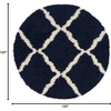 image:imageSAFAVIEH Area Rug 8x10  Dallas Shag Collection  Large  Beige amp Ivory Trellis Pattern NonShedding amp Easy Cleaning Plush Thick Pile Ideal for Living Room Bedroom Dining Space SGD257DNavyIvory