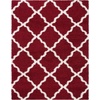 image:imageSAFAVIEH Area Rug 8x10  Dallas Shag Collection  Large  Beige amp Ivory Trellis Pattern NonShedding amp Easy Cleaning Plush Thick Pile Ideal for Living Room Bedroom Dining Space SGD257DRedIvory