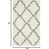 image:imageSAFAVIEH Area Rug 8x10  Dallas Shag Collection  Large  Beige amp Ivory Trellis Pattern NonShedding amp Easy Cleaning Plush Thick Pile Ideal for Living Room Bedroom Dining Space SGD257DIvoryLight Blue