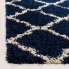 image:imageSAFAVIEH Area Rug 8x10  Dallas Shag Collection  Large  Beige amp Ivory Trellis Pattern NonShedding amp Easy Cleaning Plush Thick Pile Ideal for Living Room Bedroom Dining Space SGD257DNavyIvory