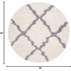 image:imageSAFAVIEH Area Rug 8x10  Dallas Shag Collection  Large  Beige amp Ivory Trellis Pattern NonShedding amp Easy Cleaning Plush Thick Pile Ideal for Living Room Bedroom Dining Space SGD257DIvoryGrey
