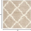 image:imageSAFAVIEH Area Rug 8x10  Dallas Shag Collection  Large  Beige amp Ivory Trellis Pattern NonShedding amp Easy Cleaning Plush Thick Pile Ideal for Living Room Bedroom Dining Space SGD257DBeigeIvory