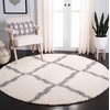 image:imageSAFAVIEH Area Rug 8x10  Dallas Shag Collection  Large  Beige amp Ivory Trellis Pattern NonShedding amp Easy Cleaning Plush Thick Pile Ideal for Living Room Bedroom Dining Space SGD257DIvoryGrey