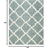 image:imageSAFAVIEH Area Rug 8x10  Dallas Shag Collection  Large  Beige amp Ivory Trellis Pattern NonShedding amp Easy Cleaning Plush Thick Pile Ideal for Living Room Bedroom Dining Space SGD257DSeafoamIvory