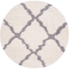image:imageSAFAVIEH Area Rug 8x10  Dallas Shag Collection  Large  Beige amp Ivory Trellis Pattern NonShedding amp Easy Cleaning Plush Thick Pile Ideal for Living Room Bedroom Dining Space SGD257DIvoryGrey